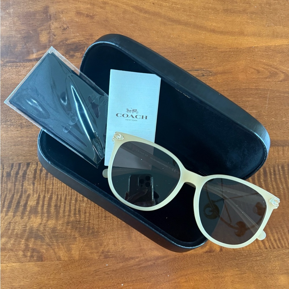 Coach Women's Beige Sunglasses